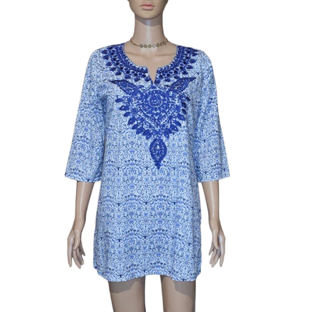 Solitaire Swim Embroidered Tunic